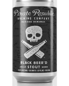 PIRATE REPUBLIC BLACK BEER 16oz